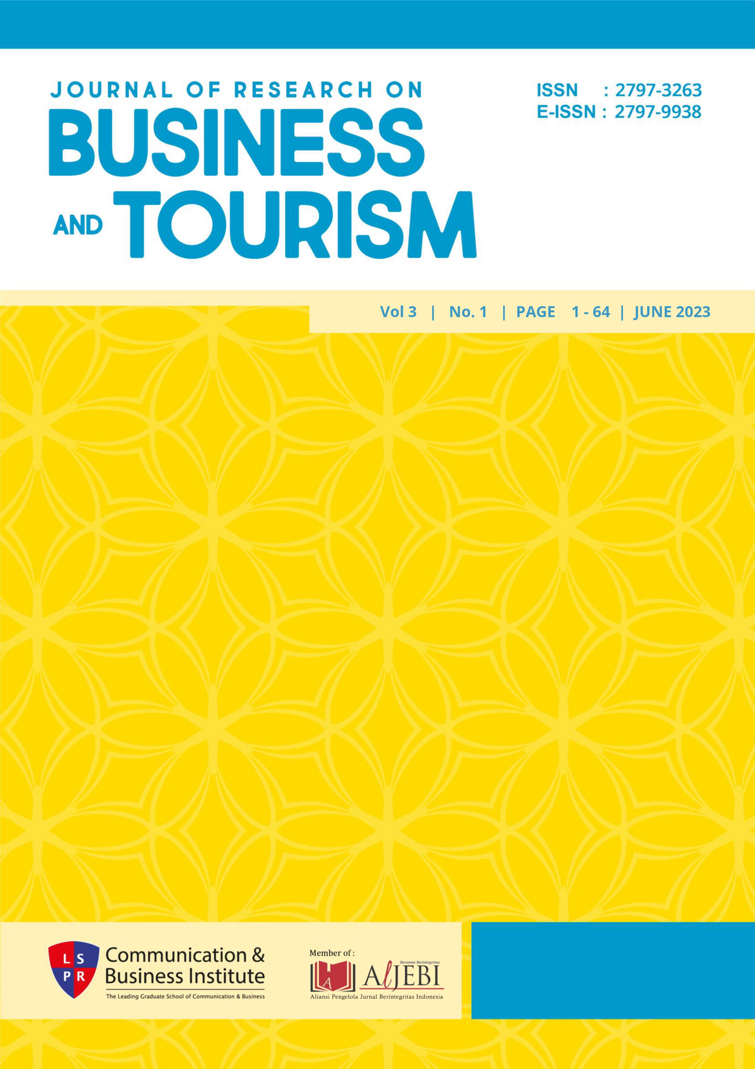 					View Vol. 3 No. 1 (2023): Journal of Research on Business and Tourism
				